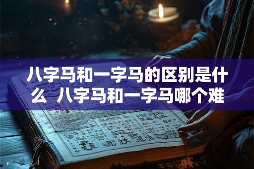 八字马和一字马的区别是什么  八字马和一字马哪个难