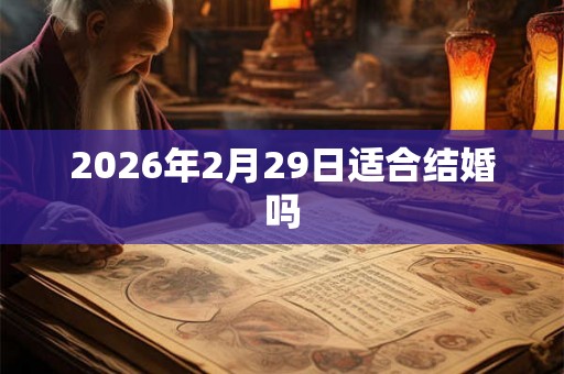 2026年2月29日适合结婚吗