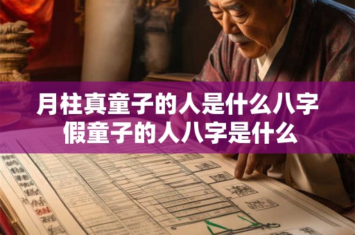 月柱真童子的人是什么八字 假童子的人八字是什么