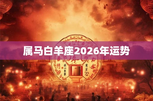 属马白羊座2026年运势