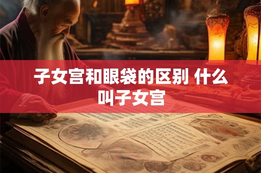 子女宫和眼袋的区别 什么叫子女宫