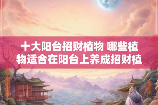 十大阳台招财植物 哪些植物适合在阳台上养成招财植物