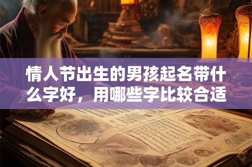 情人节出生的男孩起名带什么字好，用哪些字比较合适