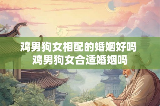 鸡男狗女相配的婚姻好吗 鸡男狗女合适婚姻吗
