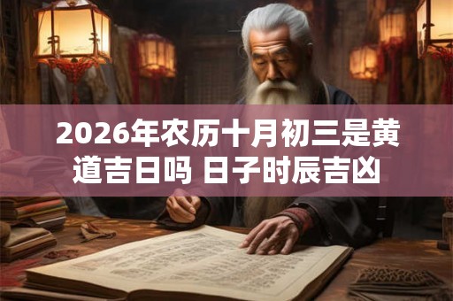 2026年农历十月初三是黄道吉日吗 日子时辰吉凶 2026年农历十月初三是黄道吉日吗 日子时辰吉凶