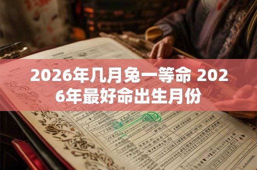 2026年几月兔一等命 2026年最好命出生月份