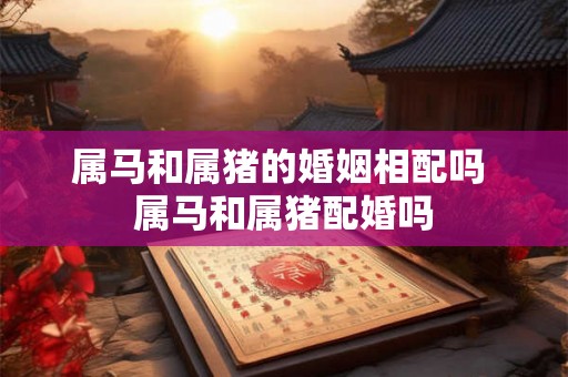 属马和属猪的婚姻相配吗 属马和属猪配婚吗 属马和属猪的婚姻相配吗 属马和属猪配婚吗