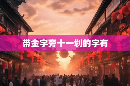 带金字旁十一划的字有