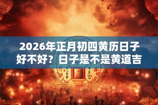 2026年正月初四黄历日子好不好？日子是不是黄道吉日？