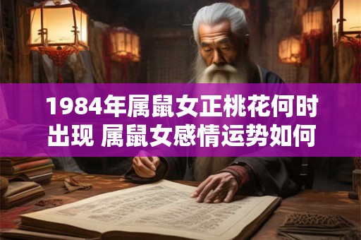 1984年属鼠女正桃花何时出现 属鼠女感情运势如何