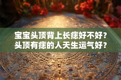 宝宝头顶背上长痣好不好？头顶有痣的人天生运气好？