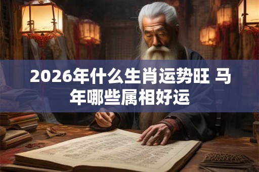 2026年什么生肖运势旺 马年哪些属相好运 2026年什么生肖运势旺 马年哪些属相好运