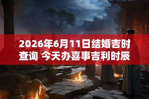 2026年6月11日结婚吉时查询 今天办喜事吉利时辰 2026年6月11日结婚吉时查询 今天办喜事吉利时辰