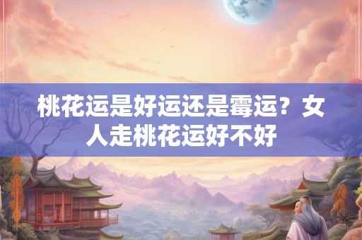 桃花运是好运还是霉运？女人走桃花运好不好