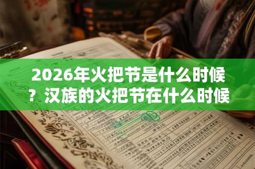 2026年火把节是什么时候？汉族的火把节在什么时候举办？