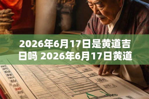 2026年6月17日是黄道吉日吗 2026年6月17日黄道吉日吗 2026年6月17日是黄道吉日吗 2026年6月17日黄道吉日吗