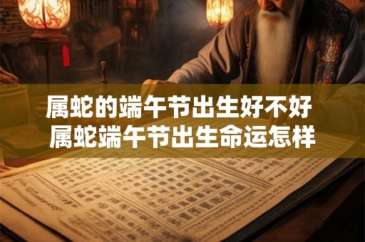 属蛇的端午节出生好不好 属蛇端午节出生命运怎样