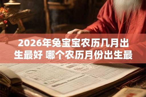 2026年兔宝宝农历几月出生最好 哪个农历月份出生最适合2026年的兔宝宝