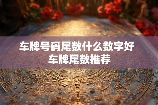 车牌号码尾数什么数字好  车牌尾数推荐