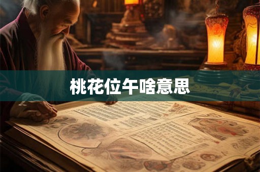 桃花位午啥意思