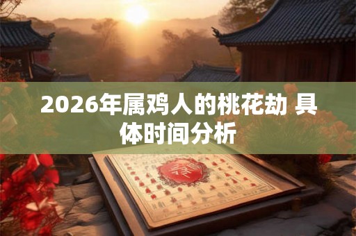 2026年属鸡人的桃花劫 具体时间分析