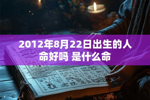 2012年8月22日出生的人命好吗 是什么命