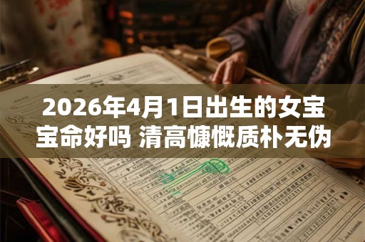 2026年4月1日出生的女宝宝命好吗 清高慷慨质朴无伪 2026年4月1日出生的女宝宝命好吗 清高慷慨质朴无伪