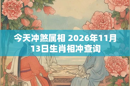 今天冲煞属相 2026年11月13日生肖相冲查询