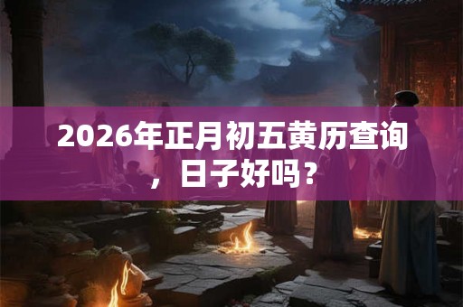 2026年正月初五黄历查询，日子好吗？