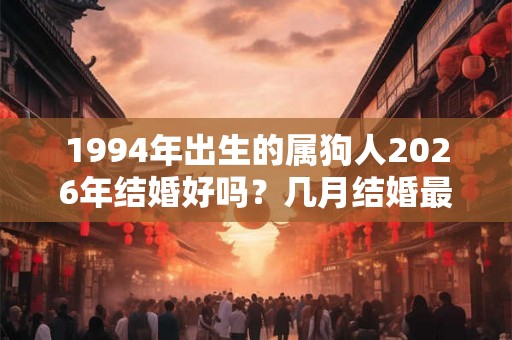 1994年出生的属狗人2026年结婚好吗？几月结婚最好？