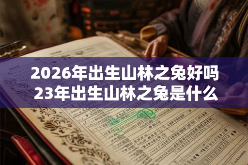 2026年出生山林之兔好吗 23年出生山林之兔是什么命