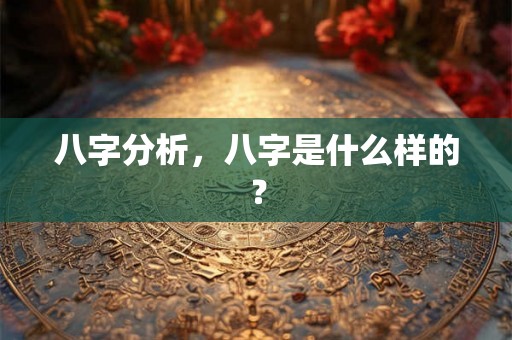 八字分析，八字是什么样的？