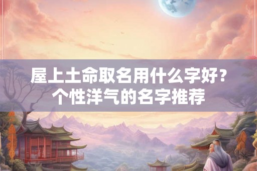 屋上土命取名用什么字好?个性洋气的名字推荐 屋上土命取名用什么字好?个性洋气的名字推荐
