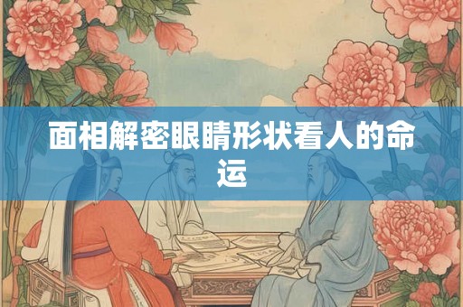面相解密眼睛形状看人的命运