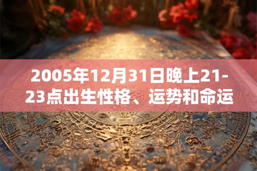 2005年12月31日晚上21-23点出生性格、运势和命运