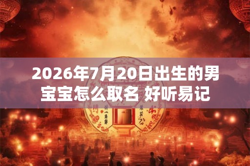 2026年7月20日出生的男宝宝怎么取名 好听易记