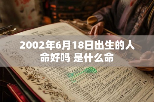 2002年6月18日出生的人命好吗 是什么命