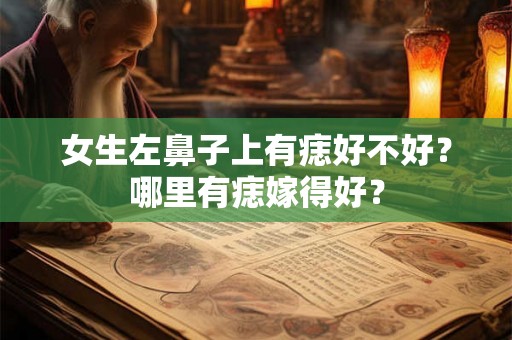 女生左鼻子上有痣好不好？哪里有痣嫁得好？