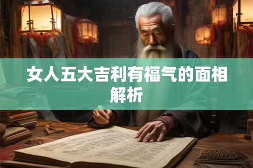 女人五大吉利有福气的面相解析 女人五大吉利有福气的面相解析