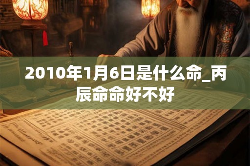 2010年1月6日是什么命_丙辰命命好不好