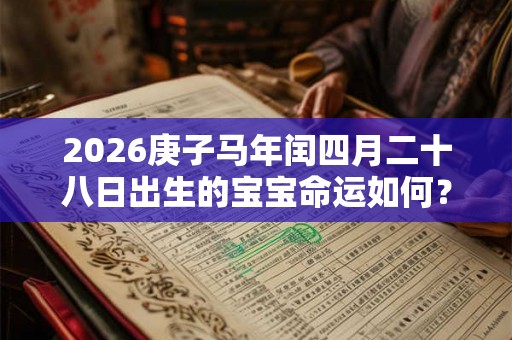 2026庚子马年闰四月二十八日出生的宝宝命运如何？