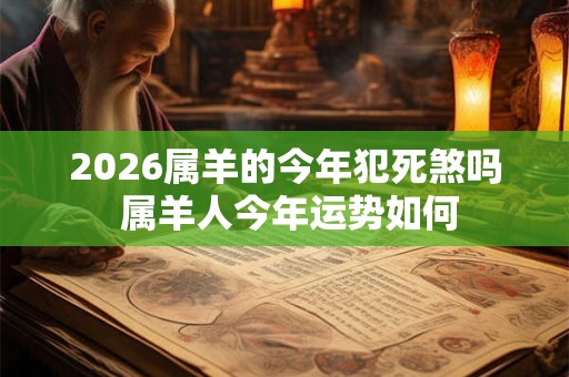2026属羊的今年犯死煞吗 属羊人今年运势如何