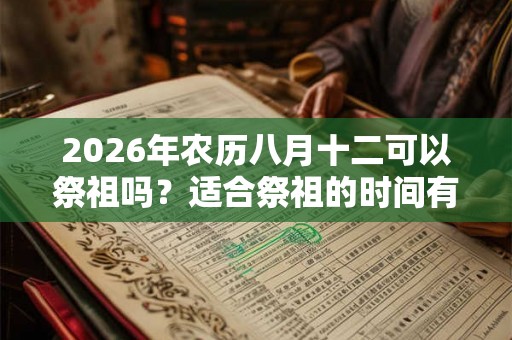 2026年农历八月十二可以祭祖吗？适合祭祖的时间有哪几天？
