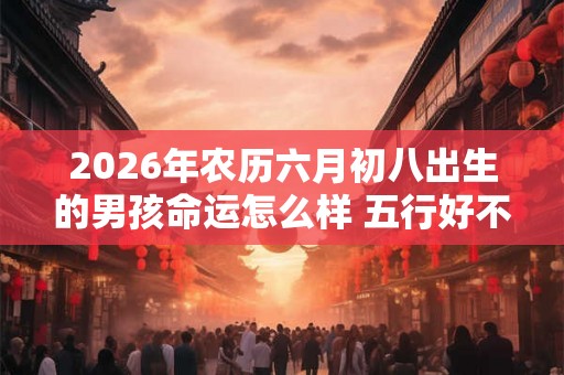 2026年农历六月初八出生的男孩命运怎么样 五行好不好