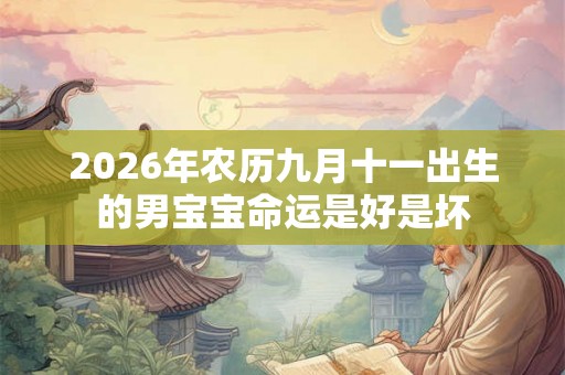 2026年农历九月十一出生的男宝宝命运是好是坏