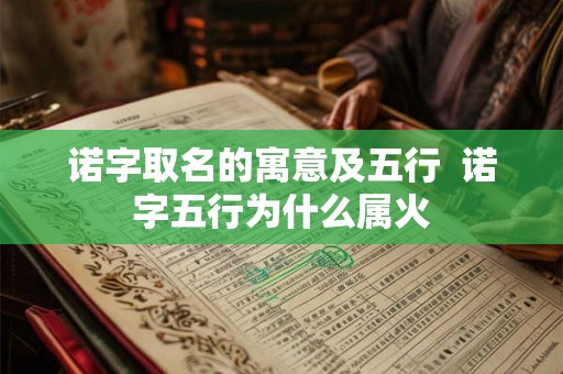 诺字取名的寓意及五行  诺字五行为什么属火