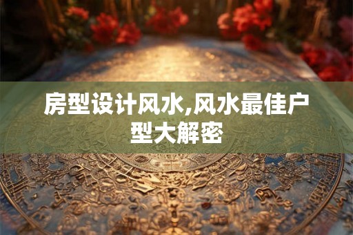 房型设计风水,风水最佳户型大解密