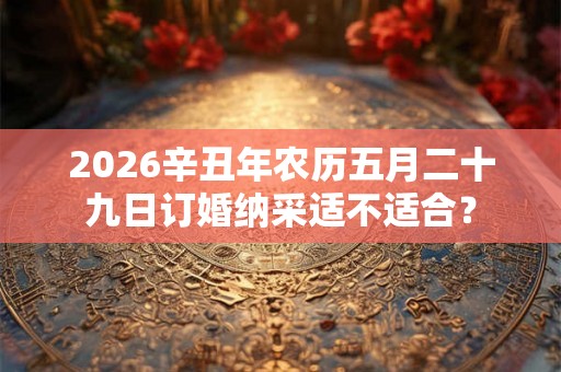 2026辛丑年农历五月二十九日订婚纳采适不适合？