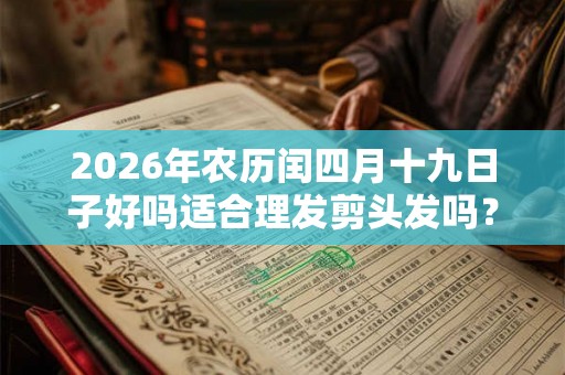 2026年农历闰四月十九日子好吗适合理发剪头发吗？