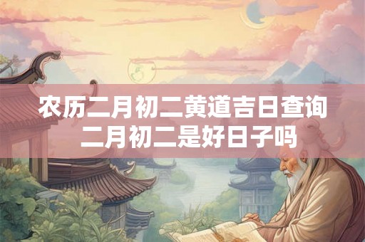 农历二月初二黄道吉日查询  二月初二是好日子吗